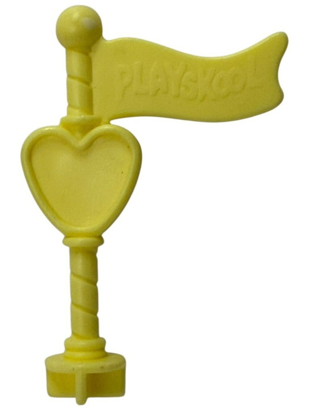 Vintage 1991 Playskool Dollhouse Horse Stable Flag REPLACEMENT Yellow Heart